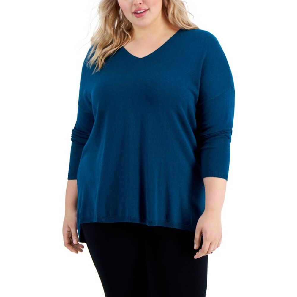 INC International Concepts Plus Size V-Neck Sweater